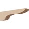 Ekena Millwork 3"W x 18"D x 6"H Thin Carmel Rough Cedar Woodgrain TimberThane Corbel, Primed Tan CORUR03X18X06CARRCPR - alternate 1